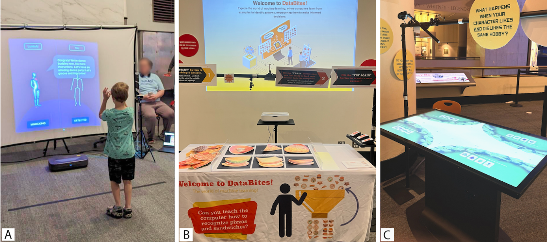 Designing and Evaluating Museum Exhibit Prototypes to Foster Middle Schoolers’ AI Literacy through Creativity and Embodiment